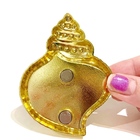 Rhinestone Dubai Metal Seashell  Magnet Gold Silver Fridge Landscape City Decor - Picture 4 of 6